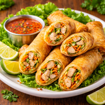 Spring Rolls Estilo Louisiana